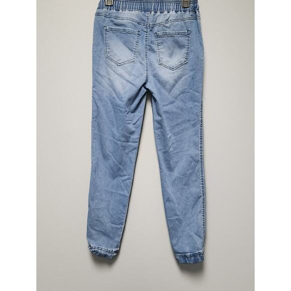 NWOT Fashion Nova Jean Women's XS Joggers Elastic Ankle High Rise - Picture 3 of 10